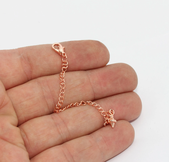 3 '' Rose Gold Chain Extender, Jewelry Supplies, Necklace  CHK299-2