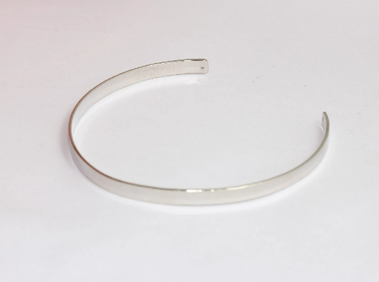 4x155mm Rhodium Plated Cuff Bracelets, Open Cuff  Bracelets,  CHK400-2
