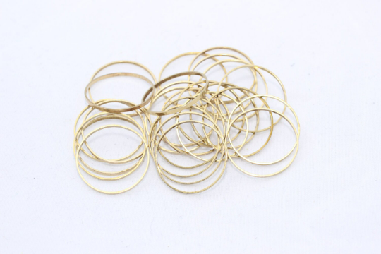 18mm Raw Brass Closed Ring, Connectors, Round Connector, CHK243