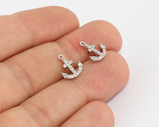 Silver Plated Anchor Charms