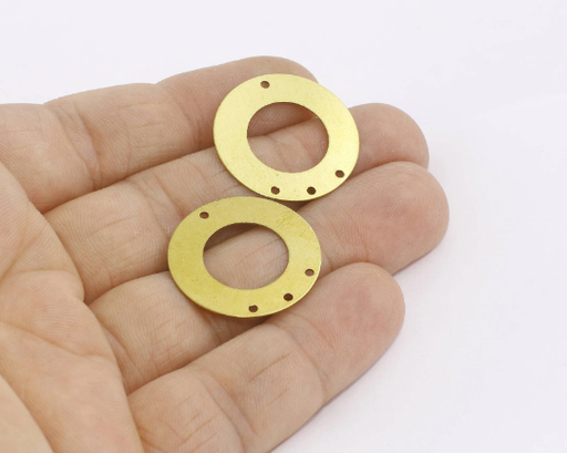 Brass Circle Charms