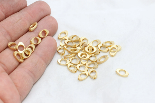 Oval Bracelet Beads,Plated