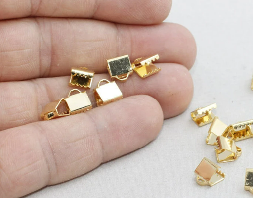 Shiny Gold Ribbon Crimps