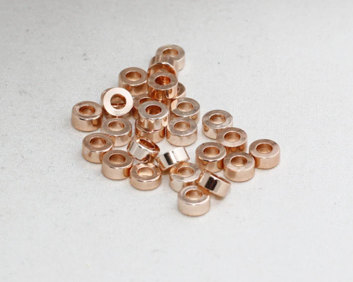 Rose Gold Spacers, Rondelle