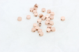 Rose Gold Round Beads