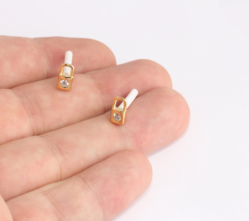 Lock Earrings