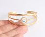 Shiny Gold Evil Eye Bracelets