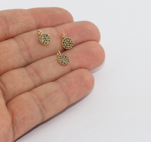 Shiny Gold Drop Charms