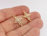 Shiny Gold Cross Charms