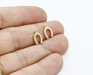 Shiny Gold CZ Horseshoe Charms